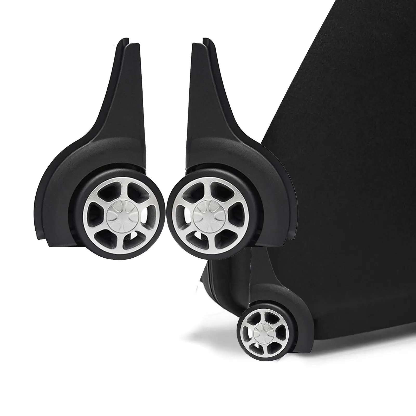 2x Replacement Luggage Wheels Silent Durable Suitcase Wheels Swivel Casters 251031