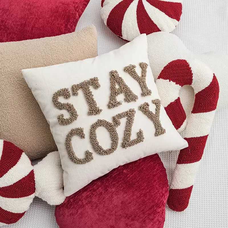 Christmas Candy Cane Throw Pillow Soft Sofa Cushion Festival Heteromorphic Decorative Pillow Doll For Christmas Decoration Gift Y251105