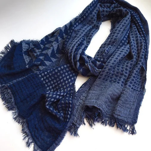 Unisex Style Soft Cotton Scarf Shawl Jacquard Head Scarves Tassel Long Large Thin Fashion Classic Scarves 60x185cm 250403