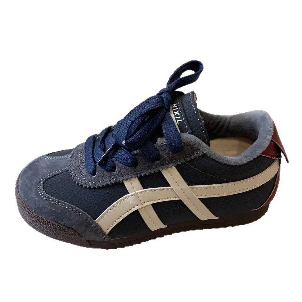 Color matching trendy winter classmate childrens moral training shoes velvet childrens baby shoesT251105