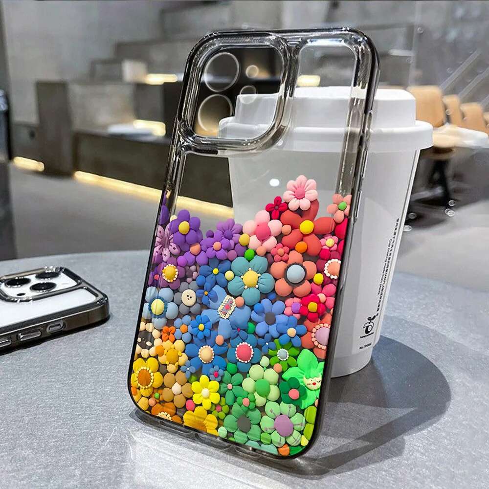 wer Phone Case For iPhone 13 16 11 15 12 14 Pro Max XR X XS 7 8 Plus SE Shockproof Transparent Cover Silicone Soft Fundas
