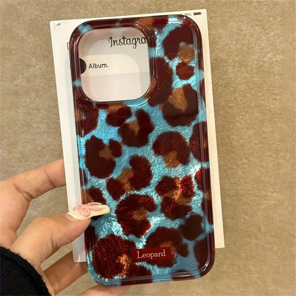 Simple Fashion Smudge Leopard Print Soft Phone Case For 15 Cases iPhone Pro Max 14 13 12 11 XS X XR 7 8 Plus 16 Cover