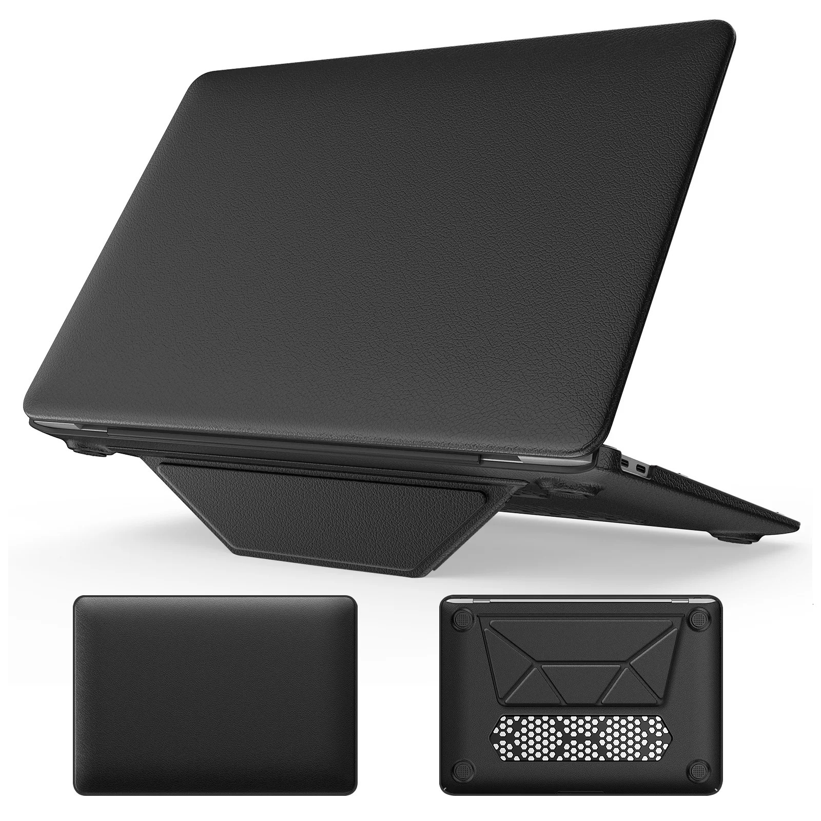 Laptop Case for Air 13 Case M1 M3 Pro 14 case M4 Pro 16 Funda Para Laptop Cover Air 15 M2 PU Stand Accessories251105