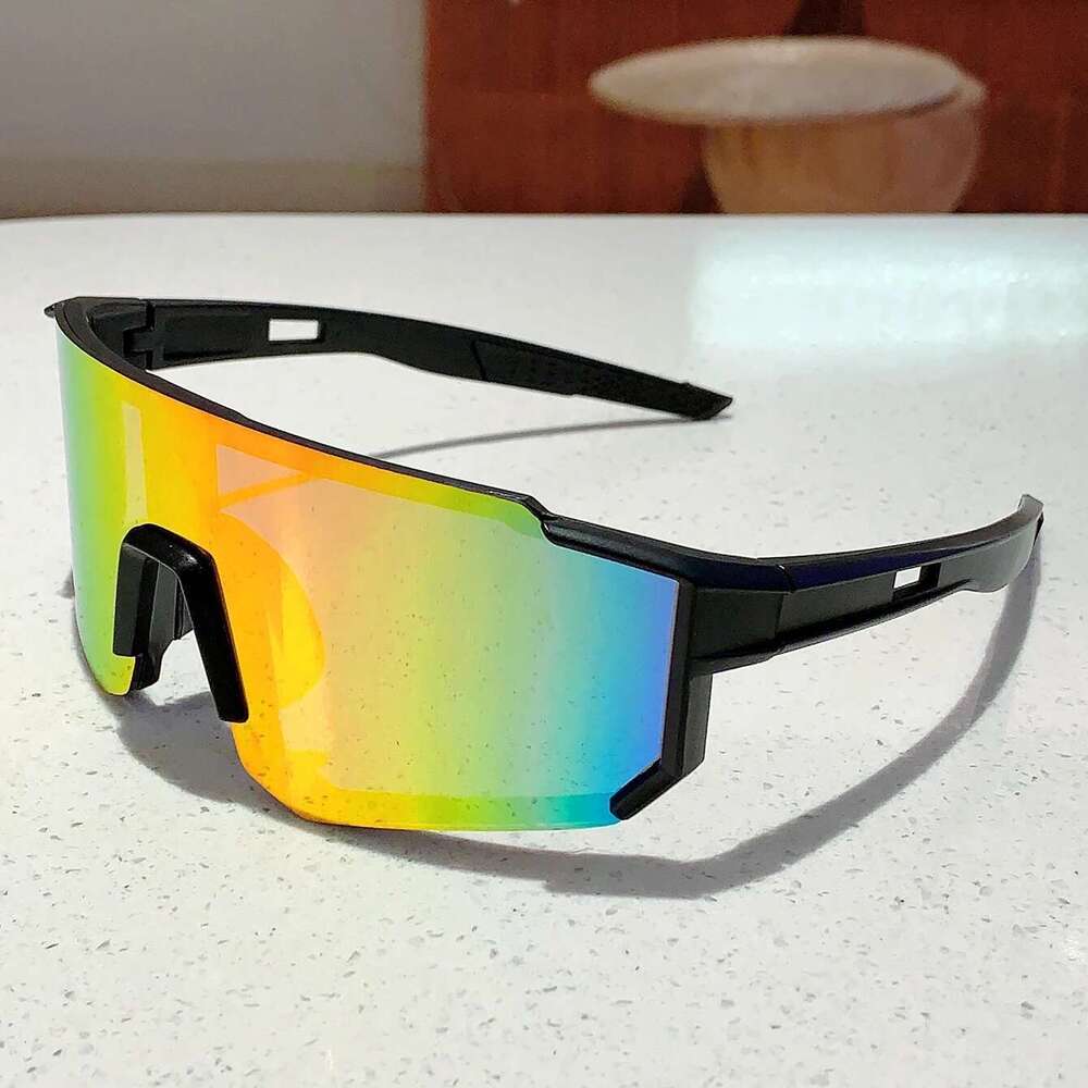 KAMMP Trendy Cycg Goggles Oversized Decor Women's Sports Anti UV Sunglasses Men's Outdoor Brand Design Sun Glasses for Hiking
