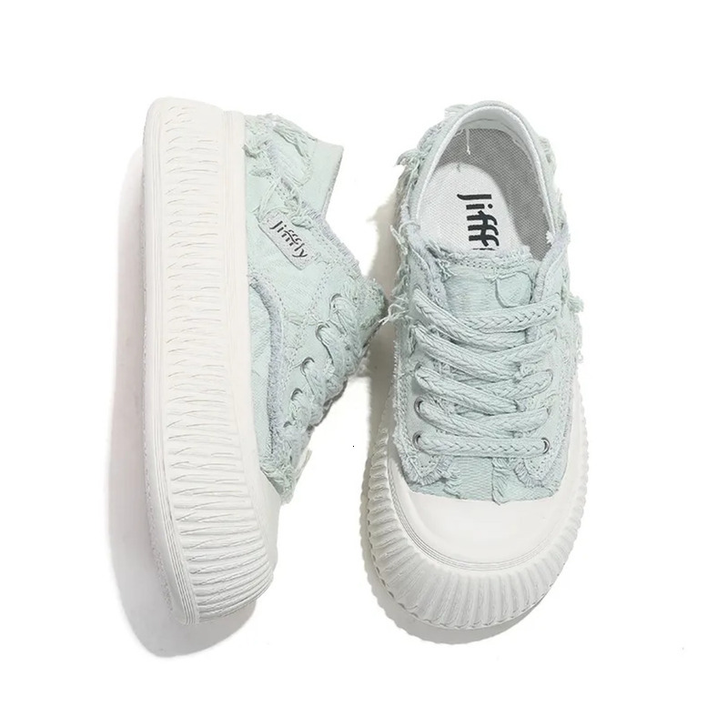 2025 Jifffly Women's Slip-on Shoes Biscuit Style Super Eye-catching Canvas Material Korean Trendy Versatile Casual Shoes