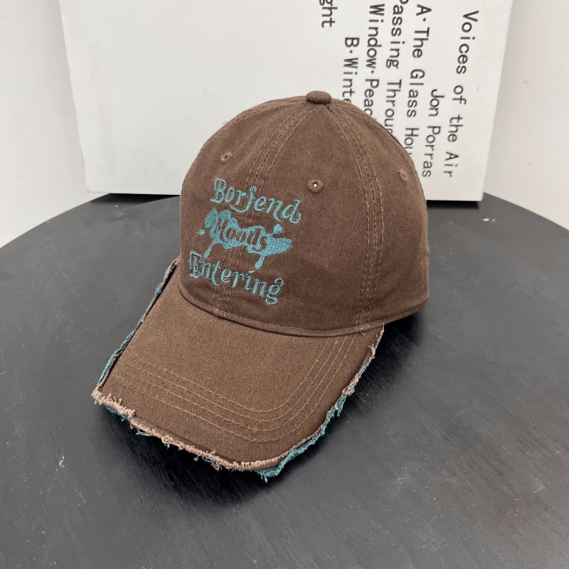 Designer hats retro personalized washed vintage baseball cap embroidered duckbill cap baseball cap for women unisex free shipping adjustable