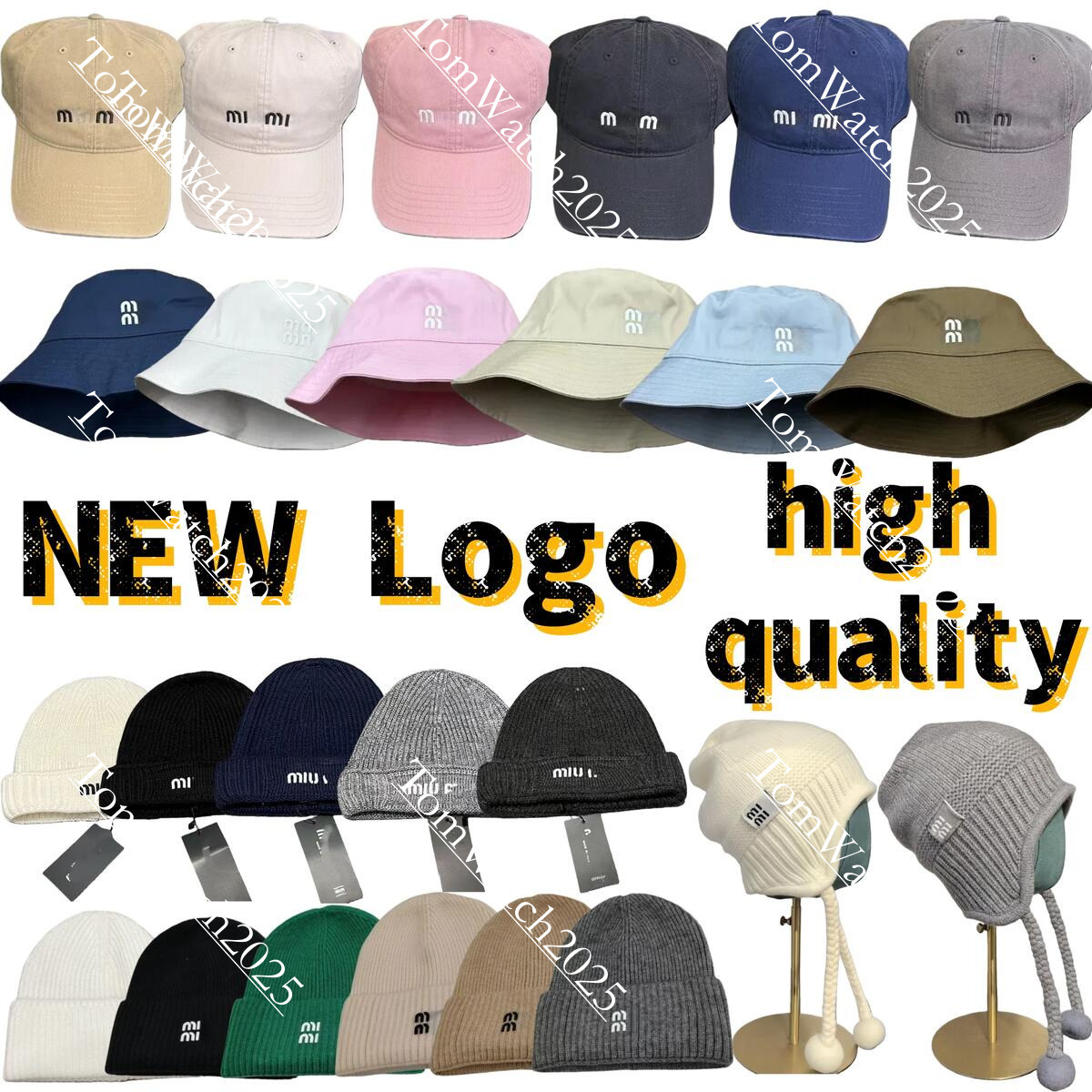 2026 10A miulymiue hat designer straw hat grass braid bucket hats women outdoor knit caps baseball cap strawhat wide brim summer beach sunhat candy 43 colors