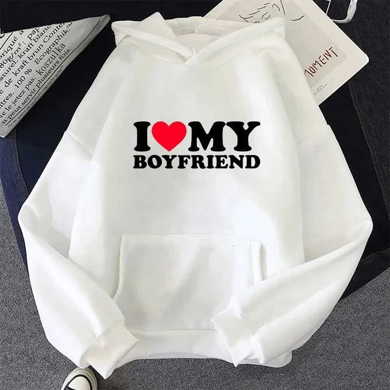 2025 Hot Sale Couple Hoodie Classic Love BF GF Printed Sweatshirt All Season Man Woman Home Outdoor Casual Sporty Loose PulloverT251105