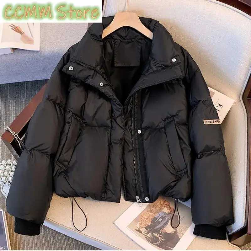 Women Down Cotton-Padded Jacket Girl Winter Warm Cotton Padded Coat Short Bread Outwear Ladies Down Jacket Thicken OutwearT251105