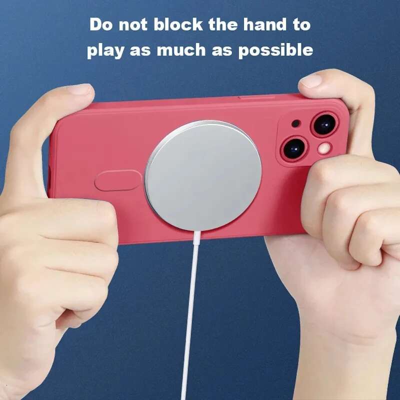 Pro Max Magsafe Magnetic Liquid Silicone Phone Case For iPhone 11 12 13 14 15 16 plus X Xr Protective Cover