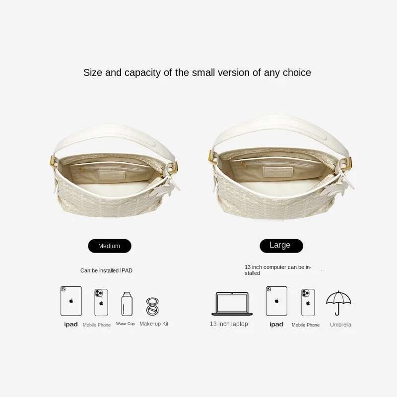 Bucket Women Designer Handbags Fashion Shoulder Crossbody Bags Suitable For 13-Inch Laptops Spring Fall New