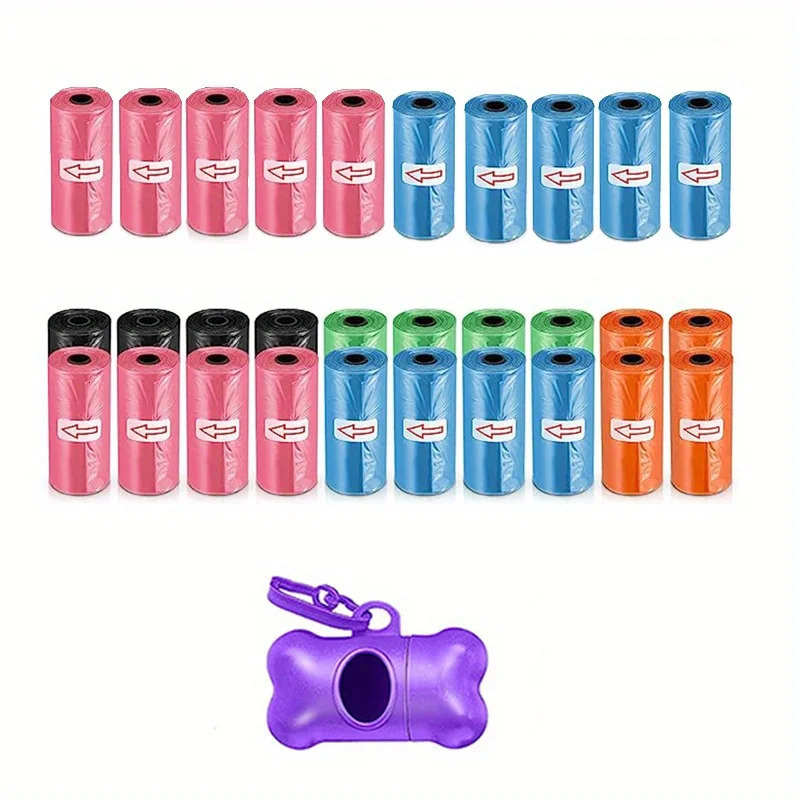 1200pcs Random Color Cartoon Claw Pattern Dog Urine Bag Pet Urine Bag Leak proof Dog Garbage Bag Used for Pet Supplies 250403