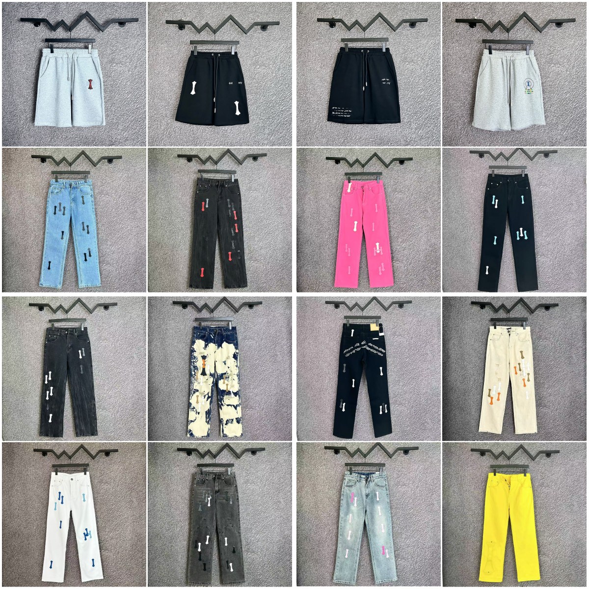luxury trousers high quality designer denim pant classic mens women tight fashion hiphop casual pants chrome jeans