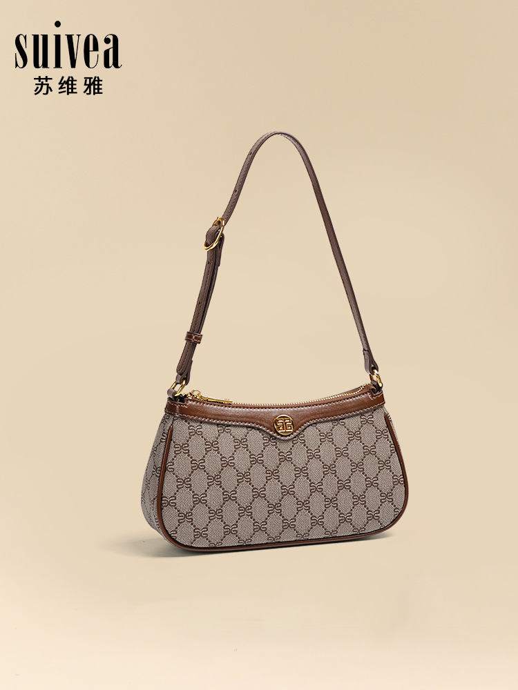 new style textured French armpit bag simple fashionable and versatile exquisite light luxury casual vintage single-shoulder bag