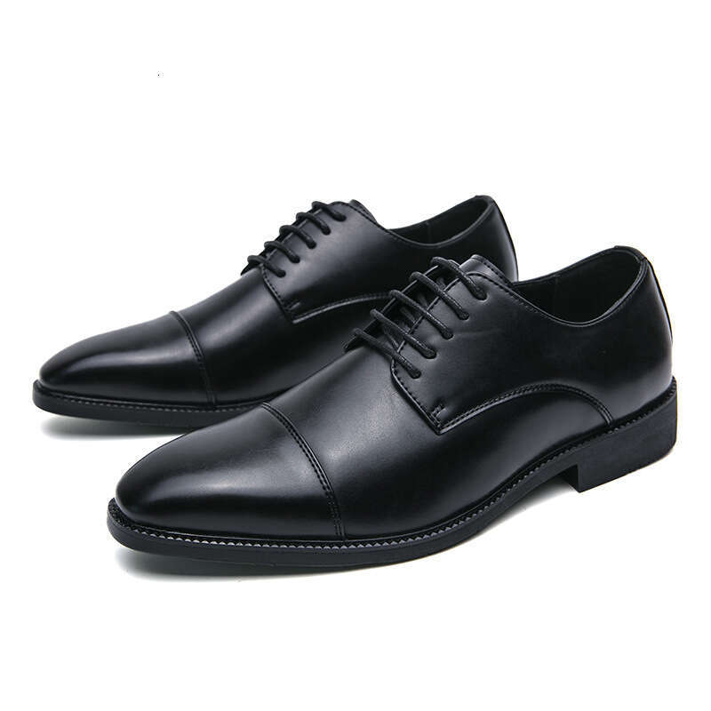 Large size new casual leather fashionable business dress British style men's wedding shoes, dinner shoes