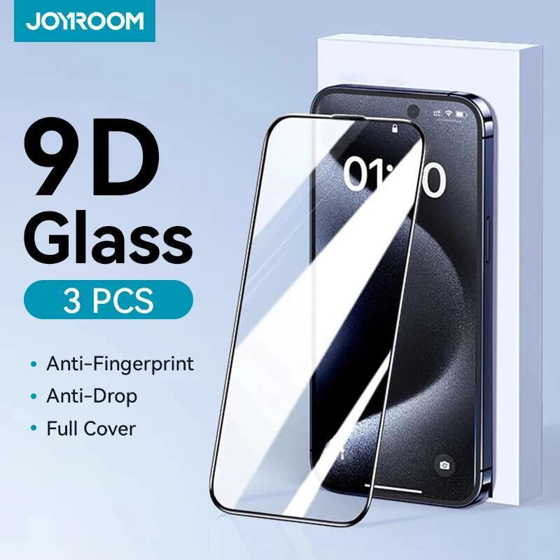 Joyroom 1/2/3pcs HD Protector 16 15 14 13 12 11 Pro Max Full Screen Tempered Glass Protection for iPhone