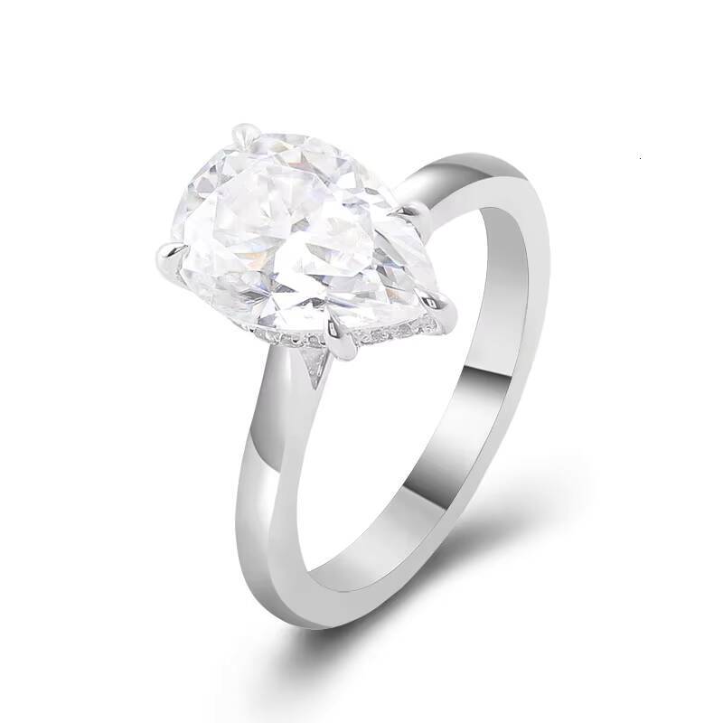 New Design Wedding Jewelry 925 Bling Custom Fine Jewelry Promise Natural Diamond Ring