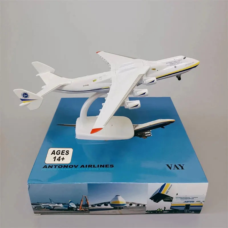 20CM Diecast Metal Alloy Antonov An-225 Mriya Airplane Model 1/400 Scale Replica Model Toy For Collection 251104