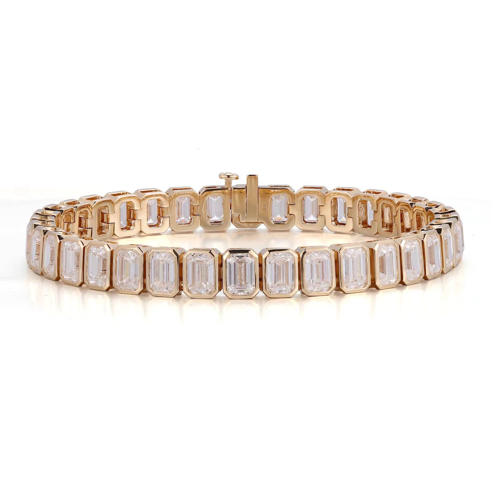 Moissanite Tennis Bracelet 18k Gold Moissanite Tennis Bracelet Gra Moissanite Tennis Bracelet