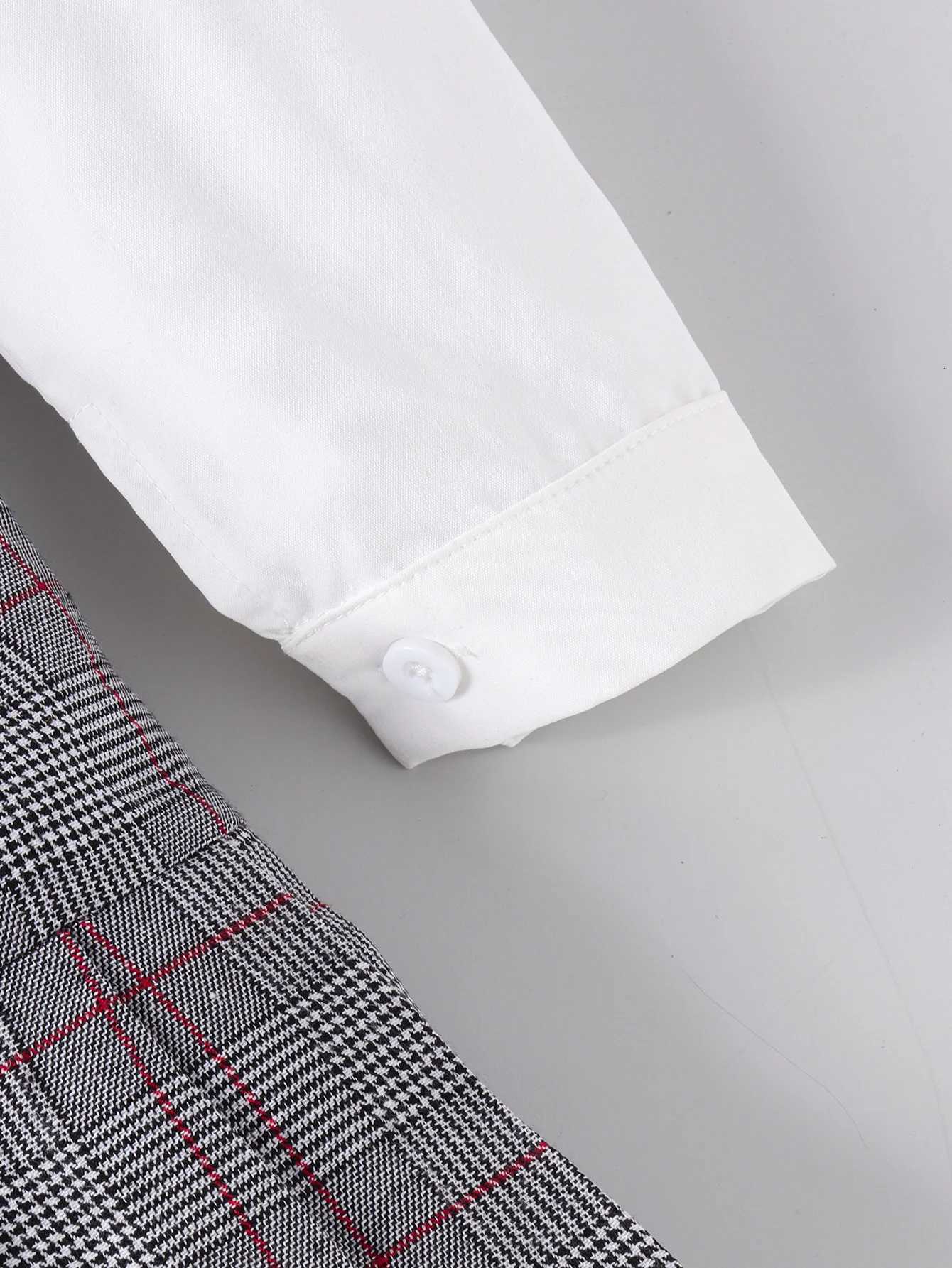 3PCS Autumn And Winter 2-7 Years Old Primary And Secondary School Girls College Style White Shirt Red Vest Short Skirt Suit Y251105