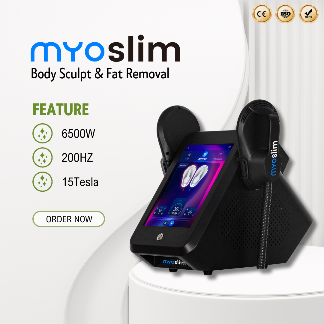 EMS RF 6500W Electrical Muscle Stimulation System from Myoslim for Full Body Sculpting Slimming and Core Toning Use