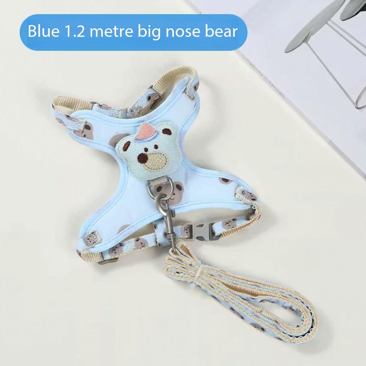 Cat leash anti slip out special cat leash pet chest harness adjustable summer breathable cat leash