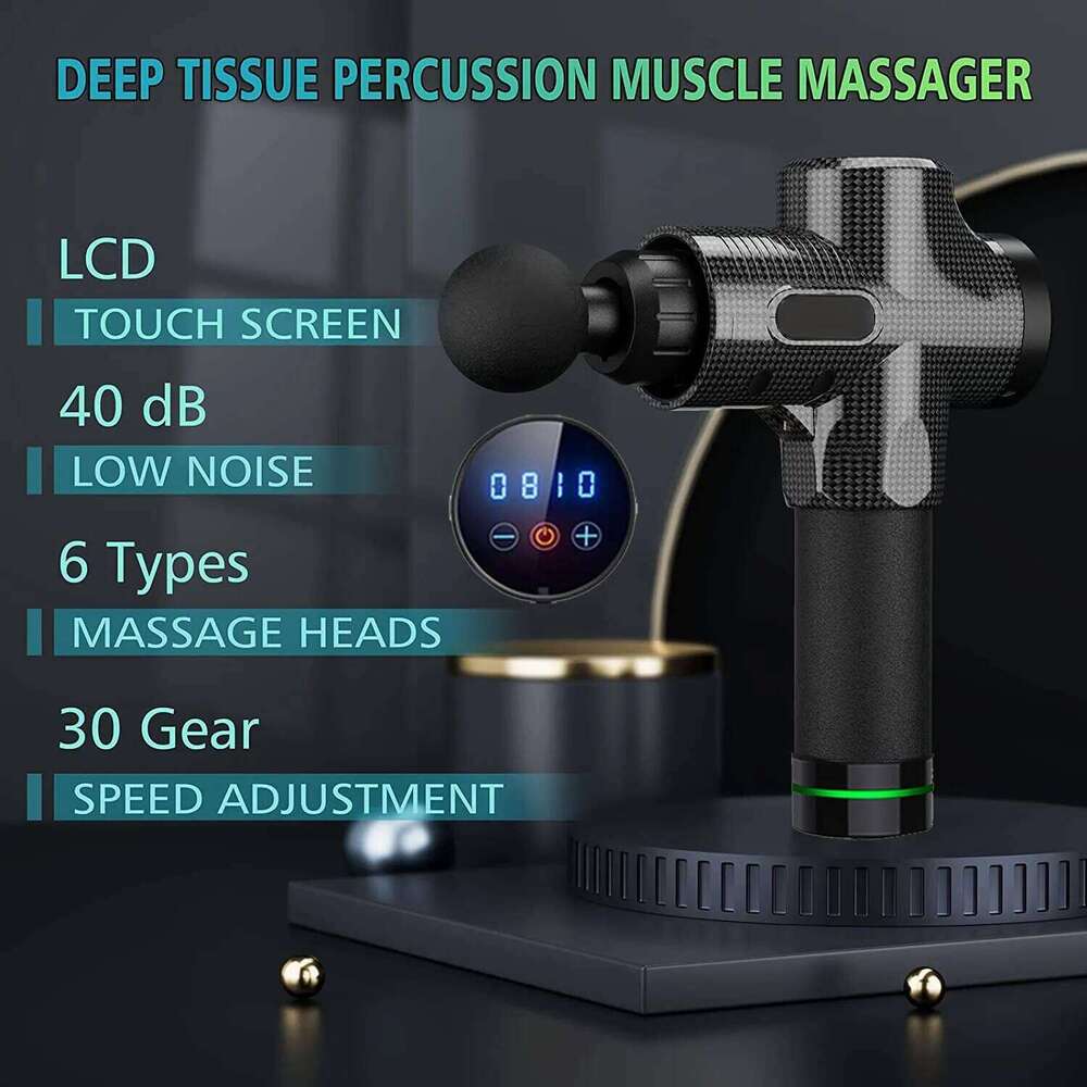 Deep Tissue Gun Portable Facial Massager Massage Pistool For Back Neck Body Muscle Fiess Tool