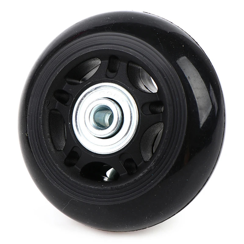 2pcSet OD 68mm Black Luggage Suitcase Replacement Wheels Suitcase Repair Axles Deluxe Black With Screw Tool DIY 251031