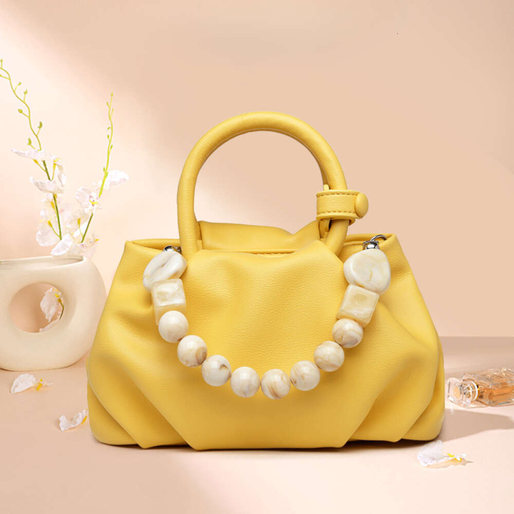 Travel Tote bag Cloud Handbag Trendy Soft Leather Fashion Niche Design Single Shoulder Crossbody bags Pearl Bag Wallet
