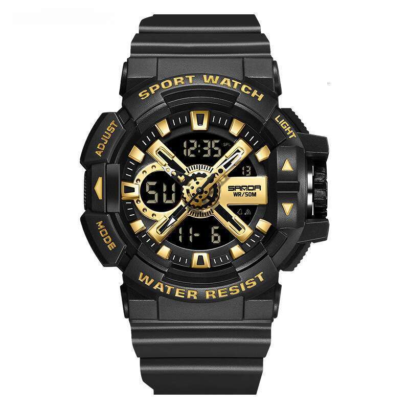 DHwatches Sanda Brand Hot Selling 3128 Electronic Multi-Functional Men's Youth Outdoor Sports Waterproof Student Watch