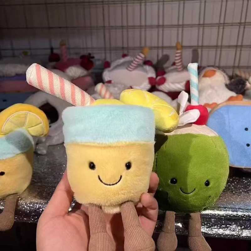 Cute Jelly 20cm Aruban Coconut Lemonade Soft Plush Toys Room Decoration Doll Cat Dog Ideal Pet Supplies Halloween Christmas Gift X251104