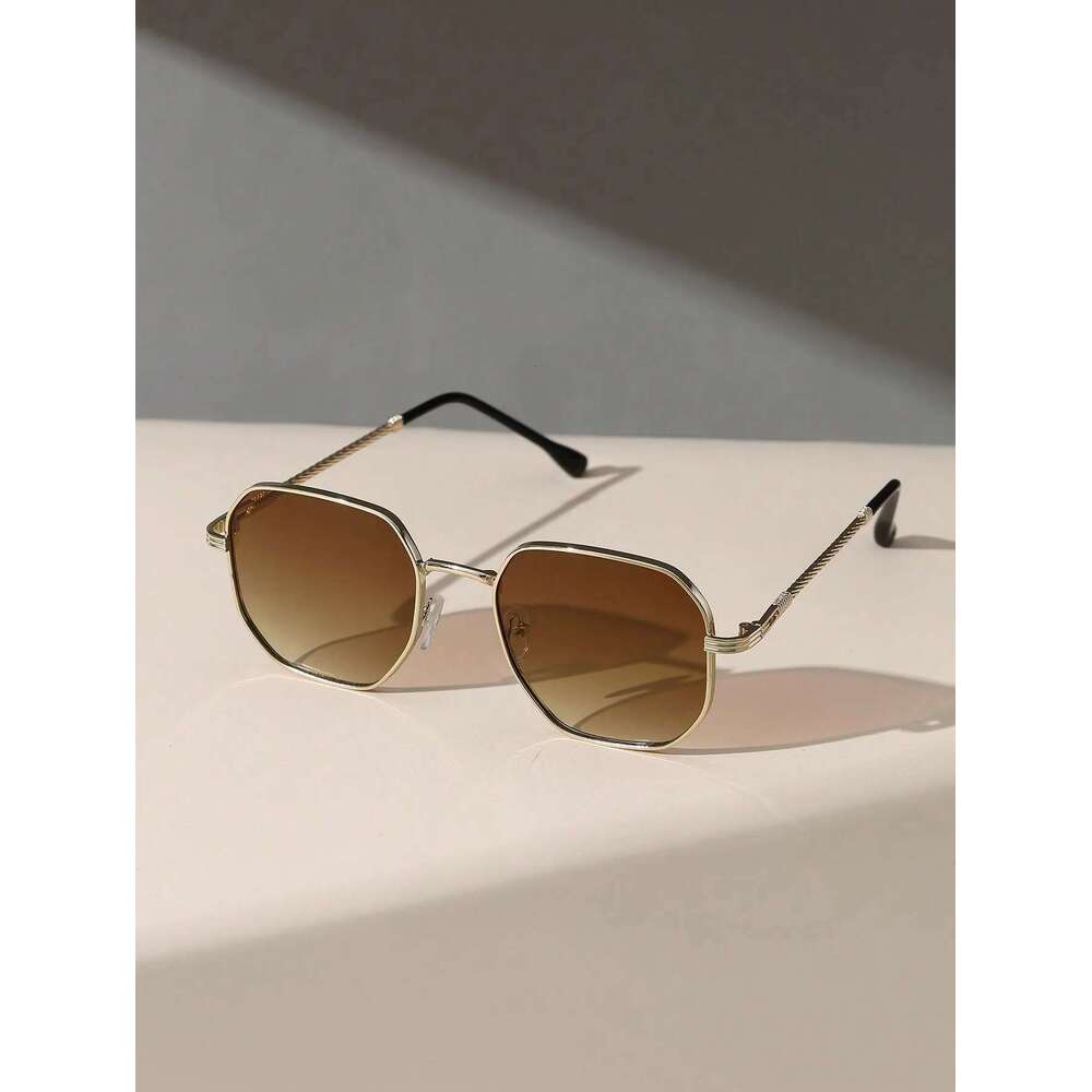 1PC/2PCS Classic Fashion Square Metal Frame Women Sunglasses For Men Daily Life Shades Eyewear Accessories.