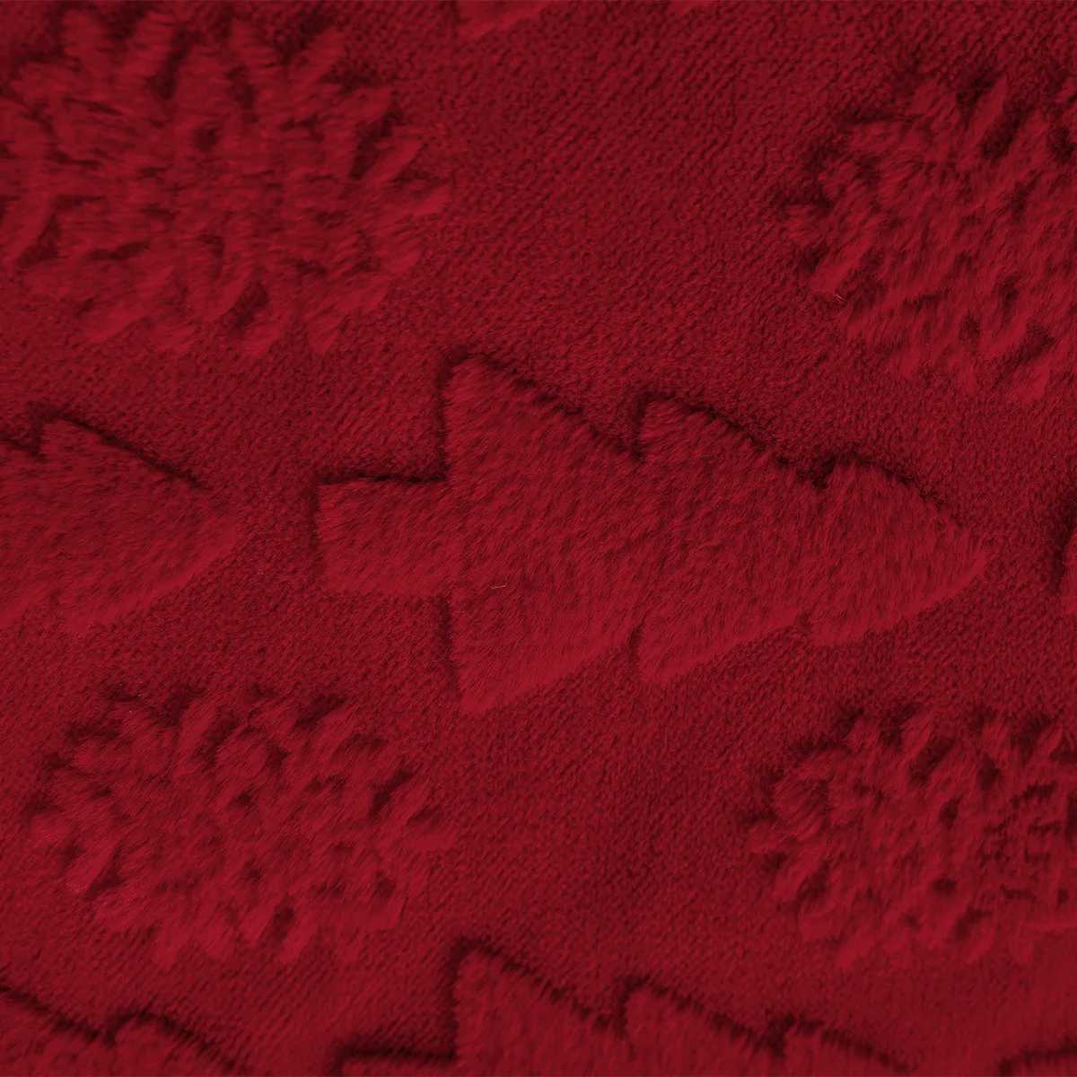 Christmas Snowflake Tree Pillowcase Solid-Color Red Pink White Plush Christmas Throw Pillow Cushion Cover 30x50/45x45/50x50cm Y251105