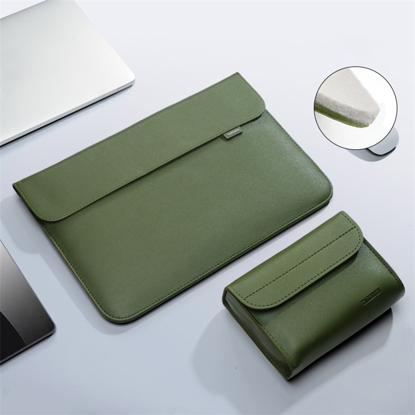 Pu Leather Laptop Bag Sleeve Bag Case For Air Pro 13 16 Notebook Cover For Dell HP ASUS 14 154 156 inch251105w