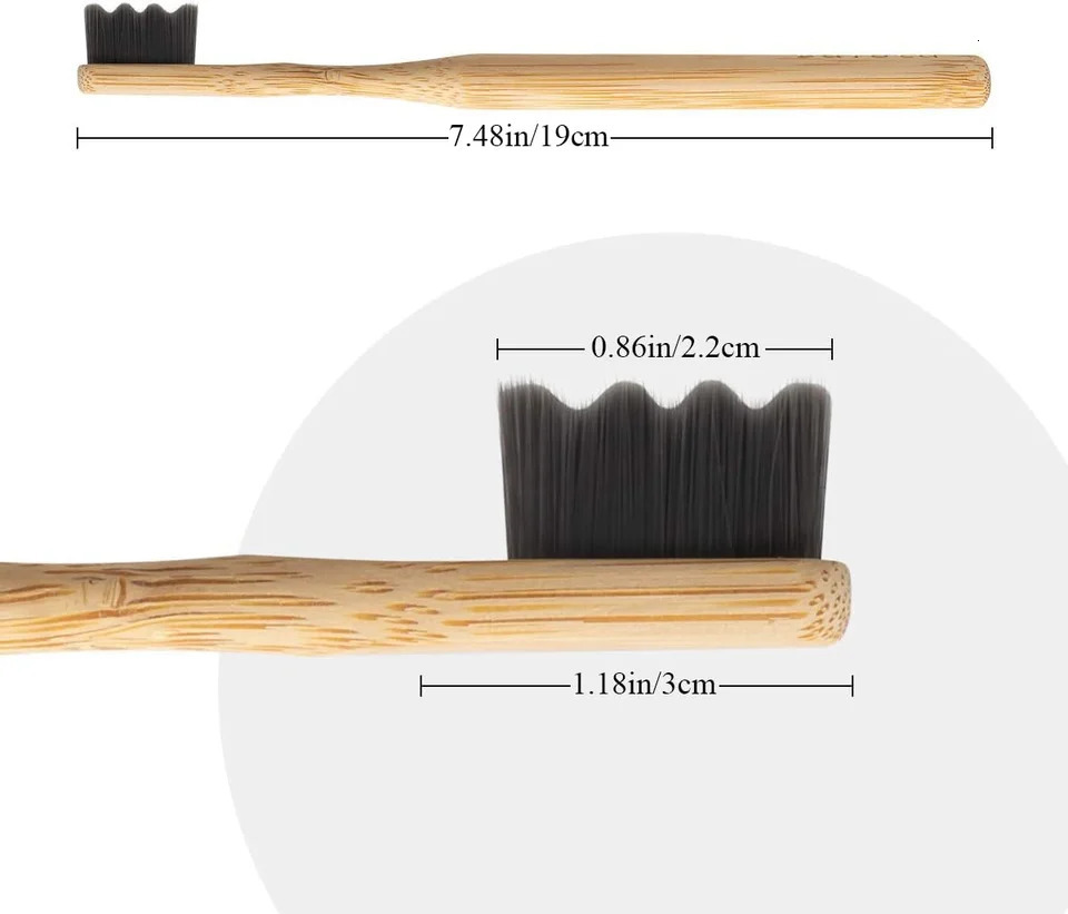 4 bamboo toothbrushes biodegradable 20000 high bristle count micro nano ultra soft bristles for sensitive teeth 250325