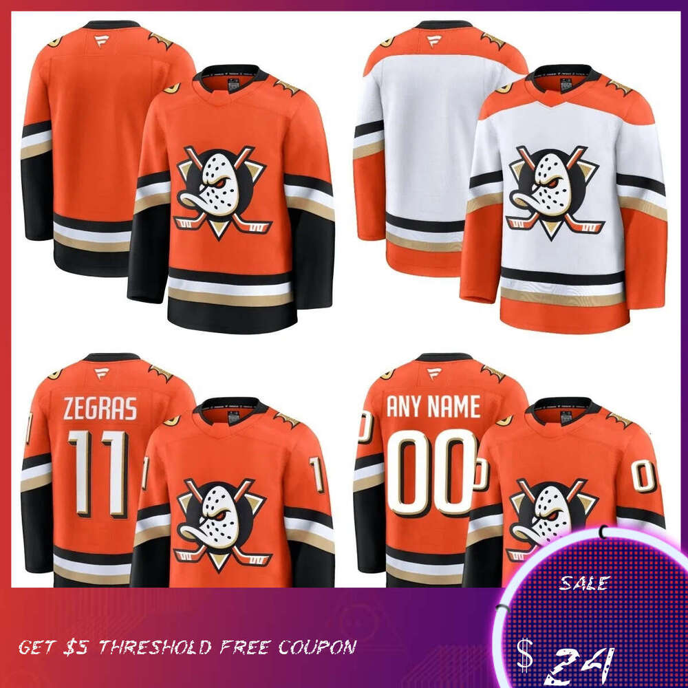 Troy Terry Anaheim Duck Hockey Jersey Brock McGinn Jackson LaCombe Pavel Mintyukov Brian Dumoulin Isac Lundestrom Ross Johnston Drew Helleson Ryan Strome