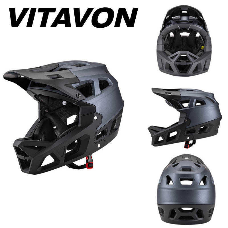 LIXADA Full Face Mountain Bike Helmet Adult Racing Downhill MTB Helmet for Mountain Bike Cool Bicycle Helmet Mtb Accessories J251105