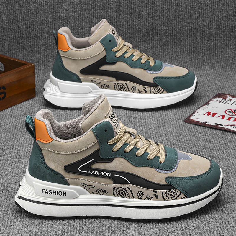 2025 Designer men Shoes Running Shoes Sneakers mens Thick Sole Height-increasing Flats Fashion Patchwork Sports Comfortable Outdoor Shoes