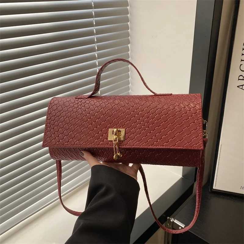 Primavera Ed Estate Nuova Borsa Da Pranzo In Morbida Pelle Intrecciata Borsa Ba…