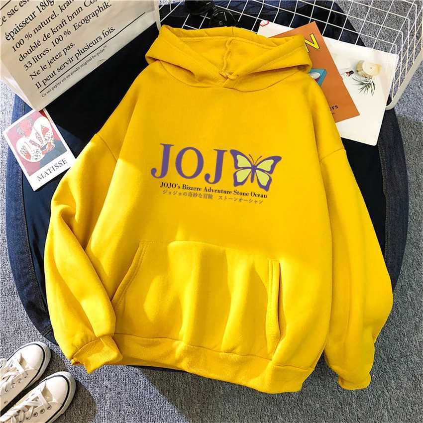 Anime Jojo Bizarre Adventure Women Hoodies Hip Hop Fleece Woman Casual Pullover Unisex Male Female Hoody Y2K Clothes StreetwearT251105