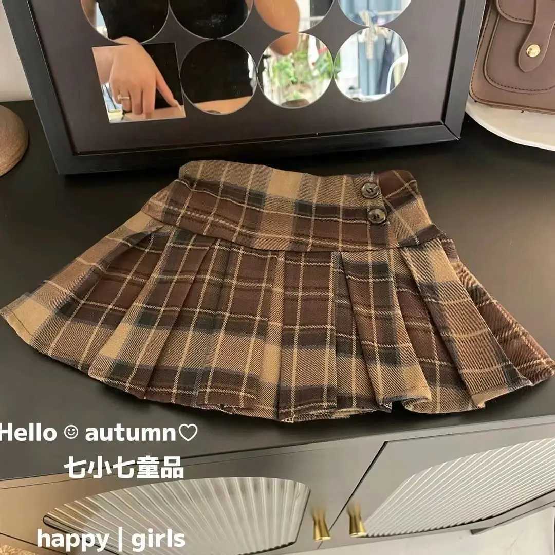 2025 Baby Girls 4pieces Clothing Set Fashion Kids Children Spring Autumn Clothes Knit Vestsshirtspleated Skirtsbowtie Y251105