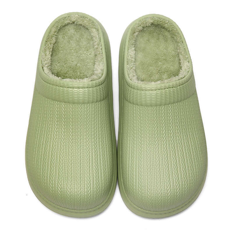 Optimal Winter New Ins Cotton Slippers for Women, Thick Bottom, Outdoor Waterproof, Outward Wearable, Fashionable, Versatile, Home Furnishing, Male