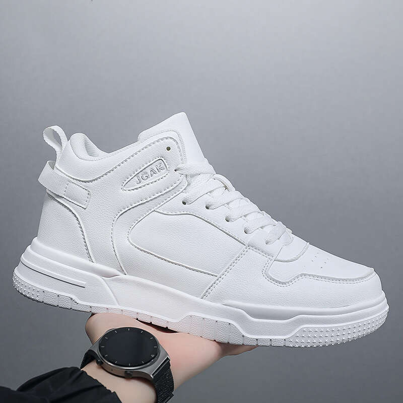 High Quality Fashion Large Size 2025 High-Top Outdoor Casual Sports for Teenagers and Students Internet Celebrity Travel Shoes White Sneakers