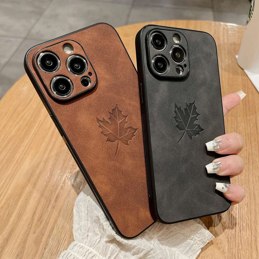 Leather Retra Case For iPhone 16 15 14 13 12 11 Pro Max Plus iPhone15 iPhone14 iPhone13 iPhone12 iPhone11 Comfortable Full Cover