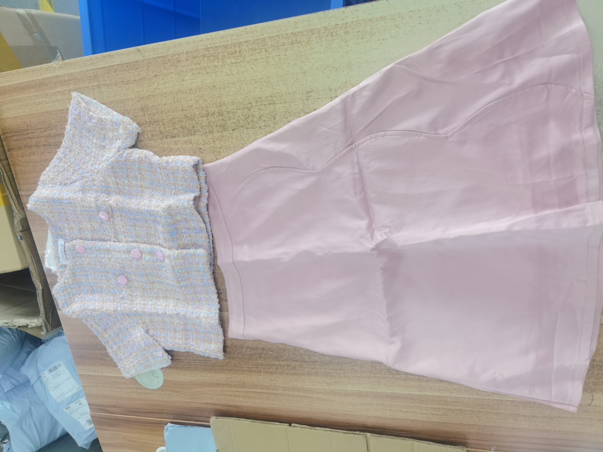 Two Piece Dress 2025 Summer Pink French Suit Set Women's - Hong Kong Chic Sleeveless Blazer & Skirt Luxury Light Elegant Outfit