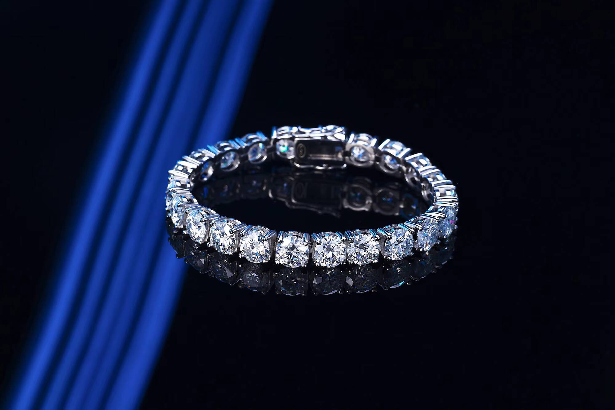 Fashion Jewelry Necklaces Hip Hop Jewelry 925 Sterling Silver 18k Plated Gold With 2mm-65mm Vvs Moissanite Chain