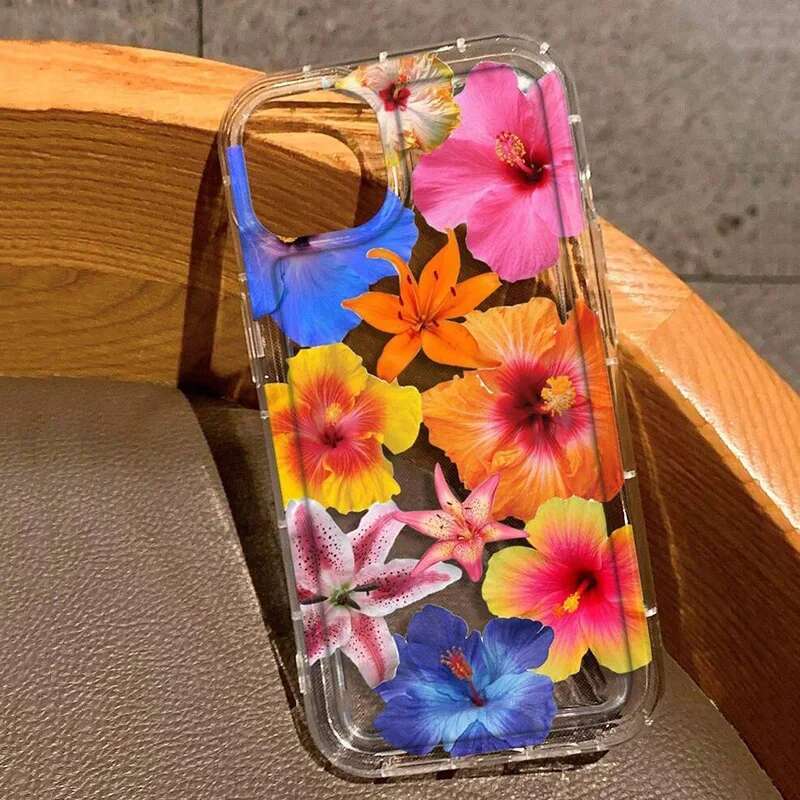Lily wer Print Clear Soft Phone Case For iPhone 14 13 12 11 Pro Max XS XR X 7 8 15 16 Plus SE Shockproof Silicone Cover