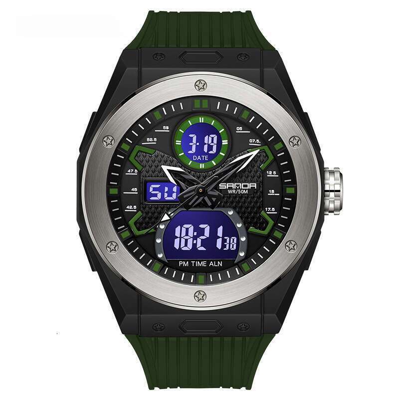 DHwatches Sanda New Trendy Korean Version Watch for Men Creative Personality Men's Electronic Wristwatch