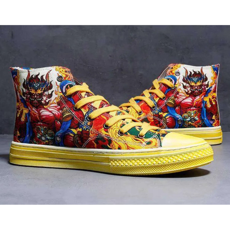 Jifffly Vulcan Men's Shoes Korean Hip Hop Street Style Chinese National Trend Niche Design Dance Trendy Comfortable Sneakers