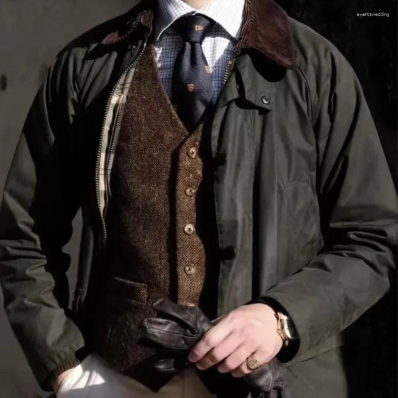 Men's Jackets Bedale Classic Oil Wax Corduroy Collar Jacket Versatile Casual Hunting And Women's